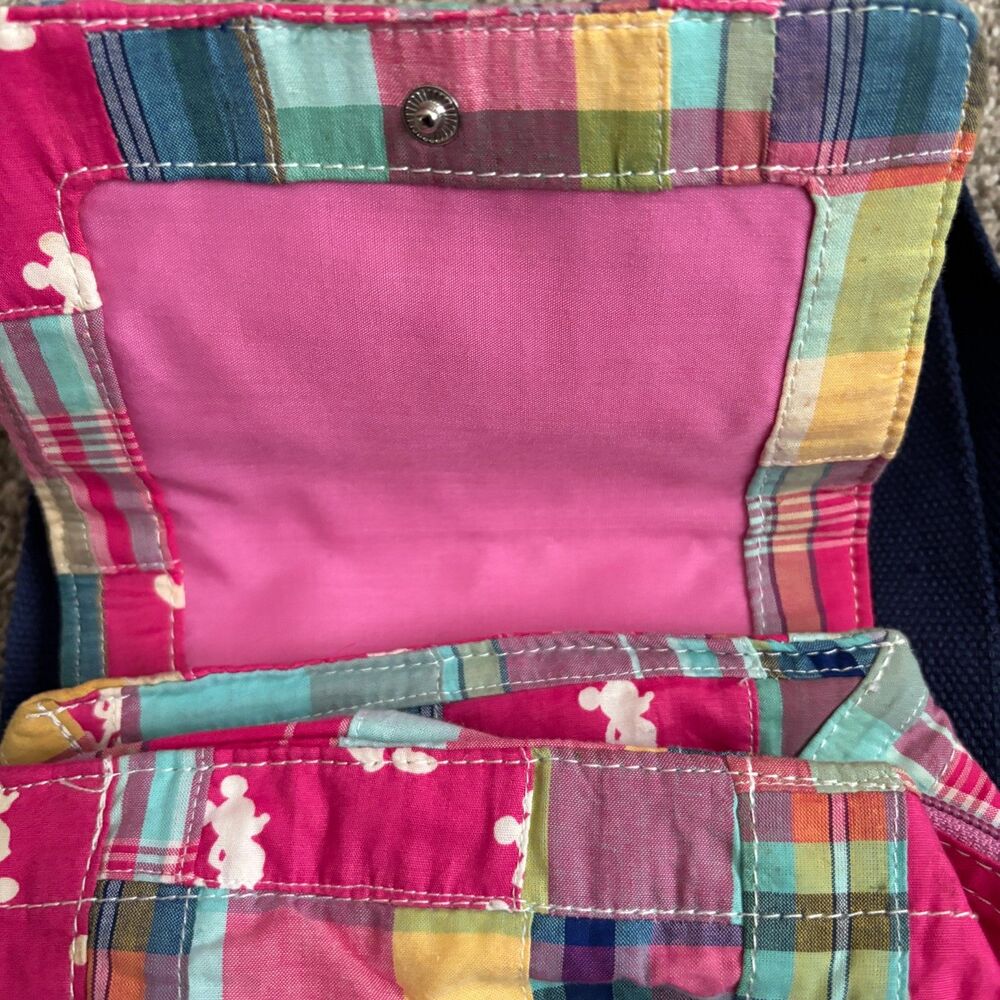 Authentic Disney Parks Pink Patchwork Mickey Back… - image 4